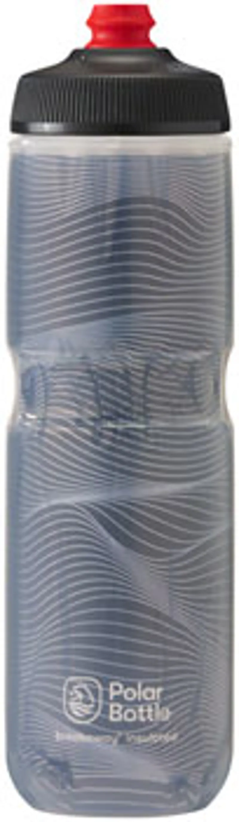Polar Bottles Breakaway Insulated Jersey Knit Water Bottle 24oz in Charcoal